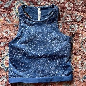 Ebb to Street Cropped Racerback Tank Top - Size 6